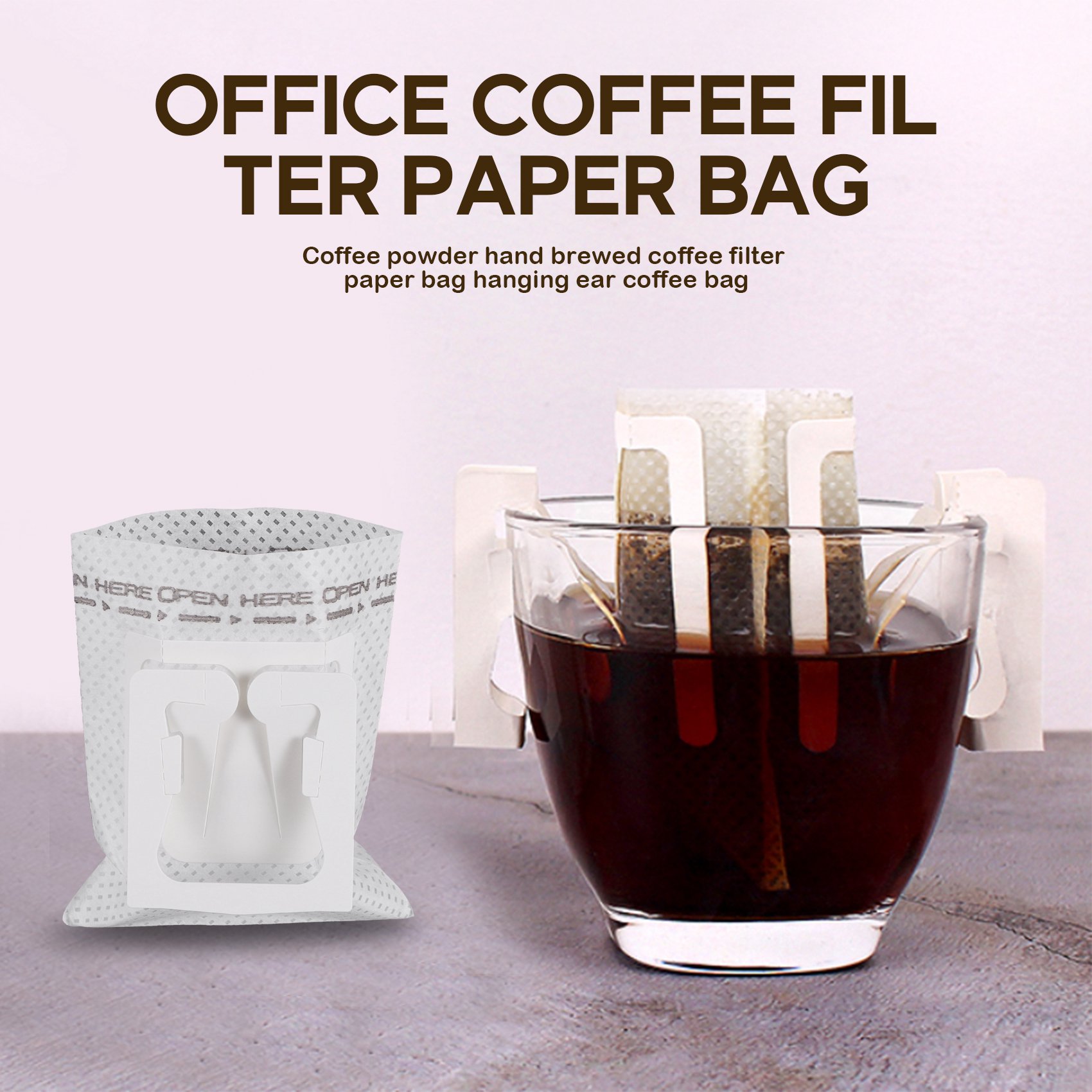 50Pcs / Pack Drip Coffee Filte - Tool Bag 评论和价格