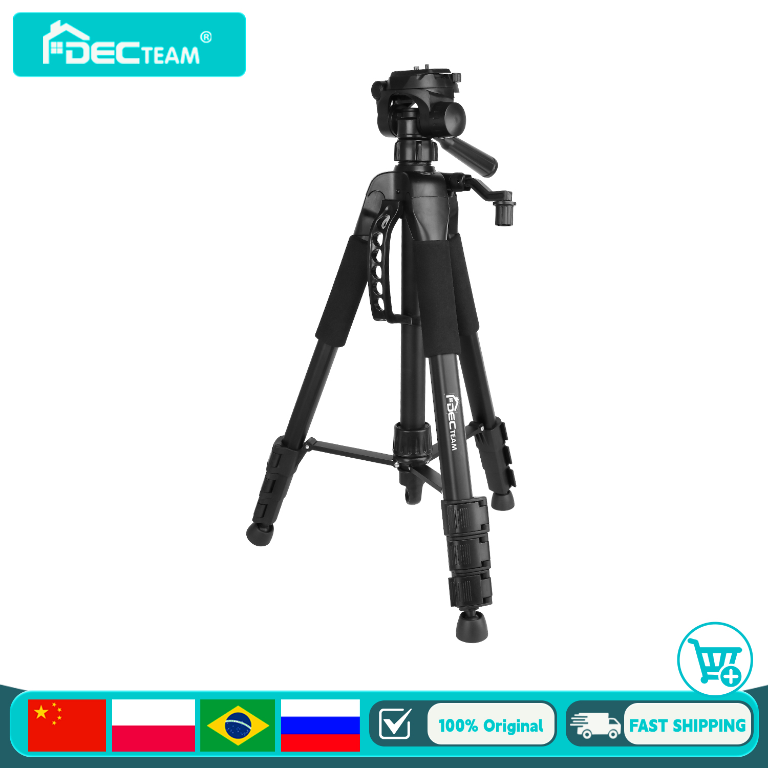 Decteam 4-Section Tripod For L - Spirit Level 评论和价格